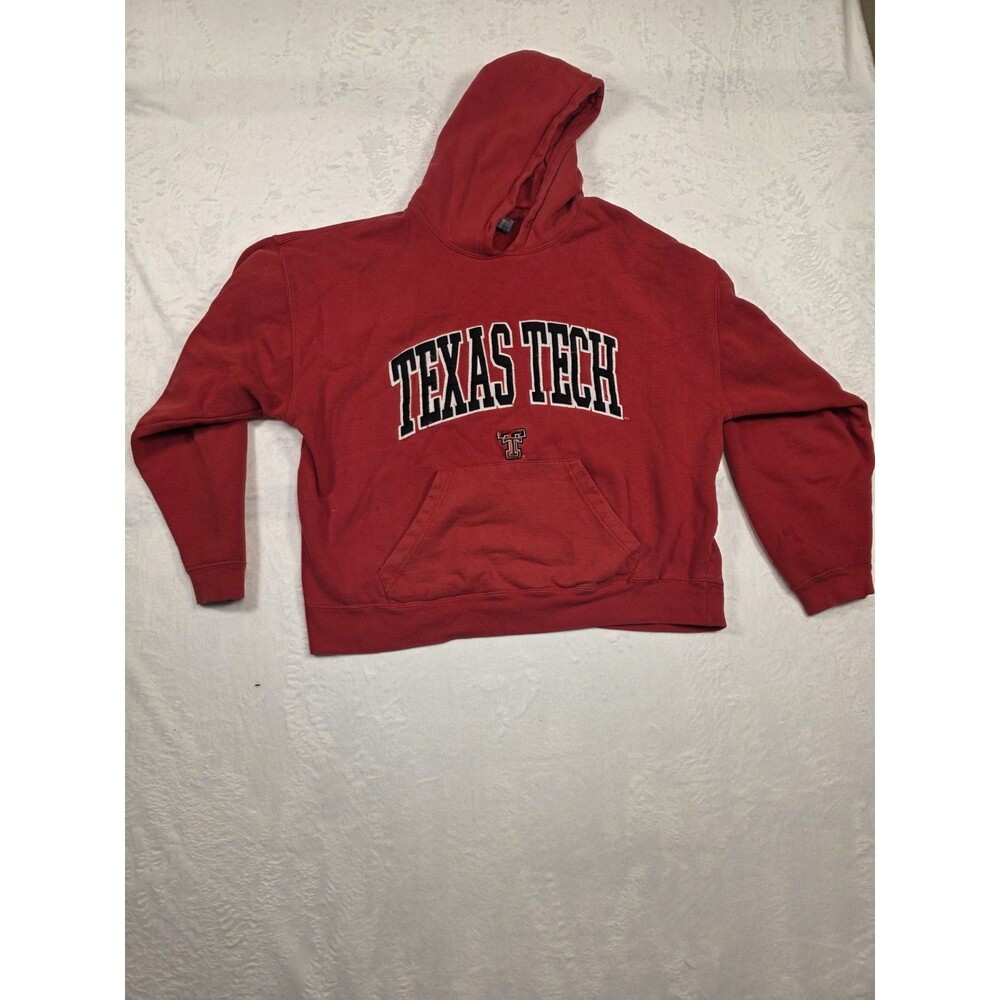 J. America Texas Tech Red Raiders Hooded Sweatshirt XL Red NCAA Fan Apparel